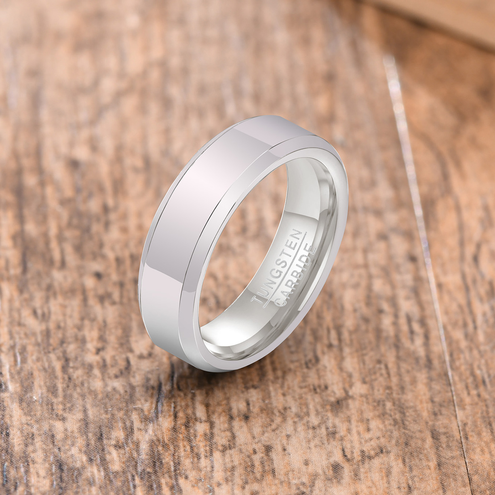 Fashion Geometric Tungsten Steel Rings Stainless Steel Rings