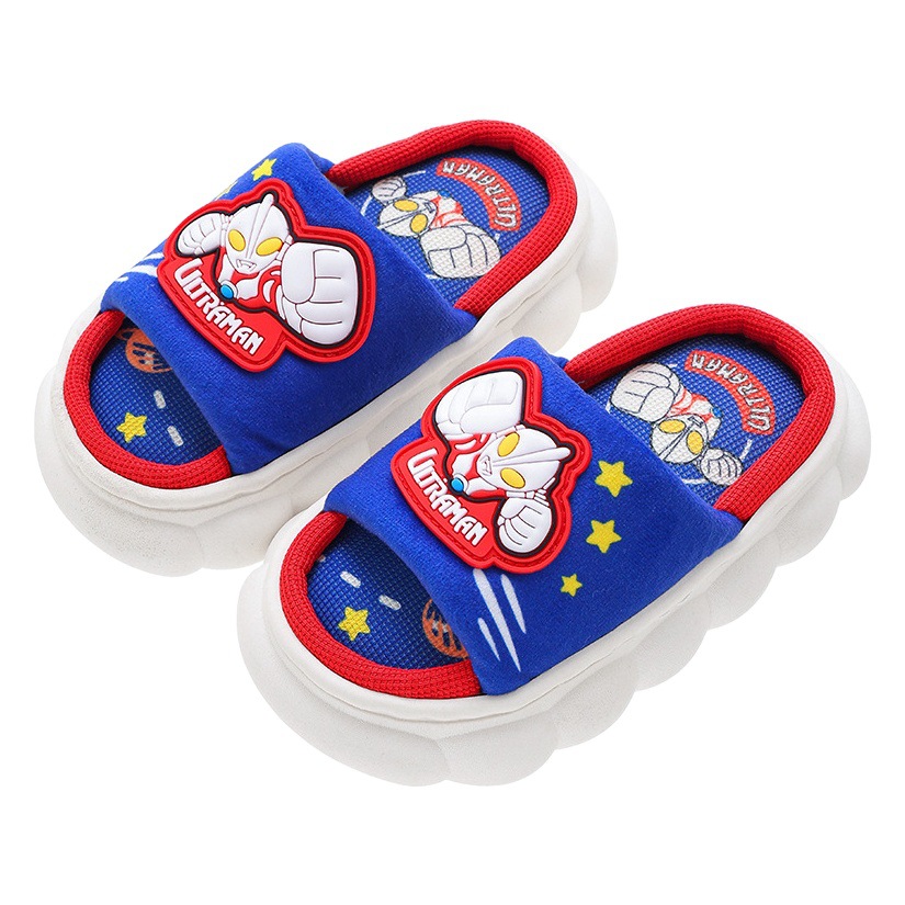 Ultraman primavera y otoño zapatillas de lino para niños zapatillas de piso para niños antideslizantes transpirables para niños verano