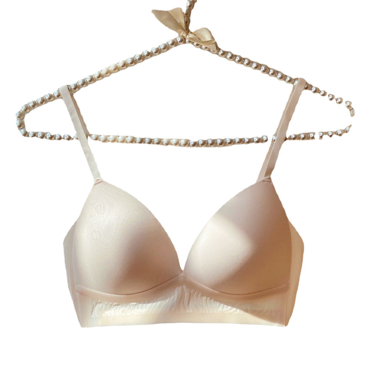 6858 jalea suave y cómoda taza delgada ropa interior inalámbrica ajustada de las mujeres soporte superior inalámbrico sujetador trasero transpirable