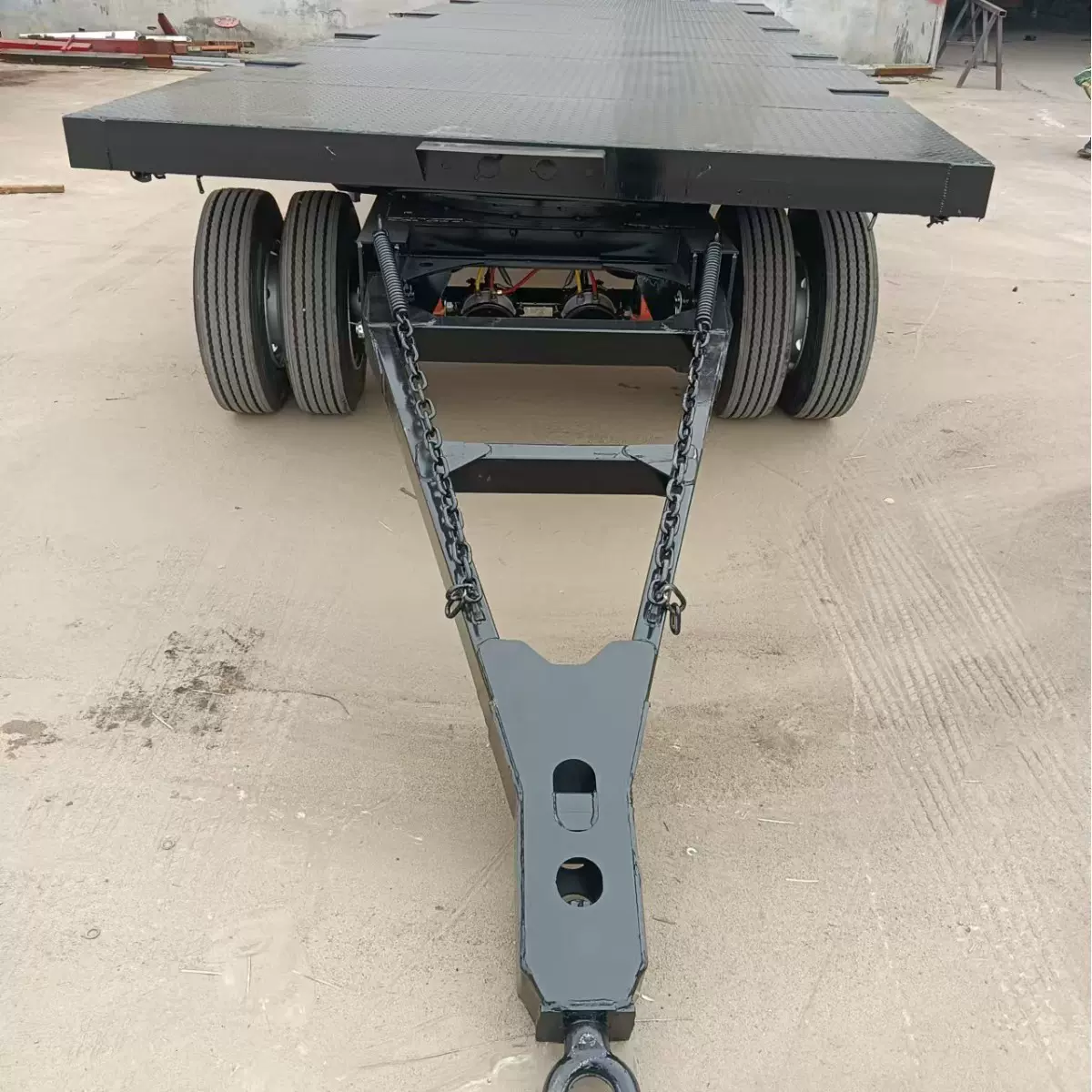 加工中亚地区供应全挂车 三轴厢式侧翻全挂车 拖挂车 牵引杆全挂