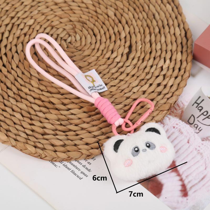Caricatura niña corazón felino oso colgante muñeca llavero colgante bolso colgante accesorios de cadena de teléfono móvil