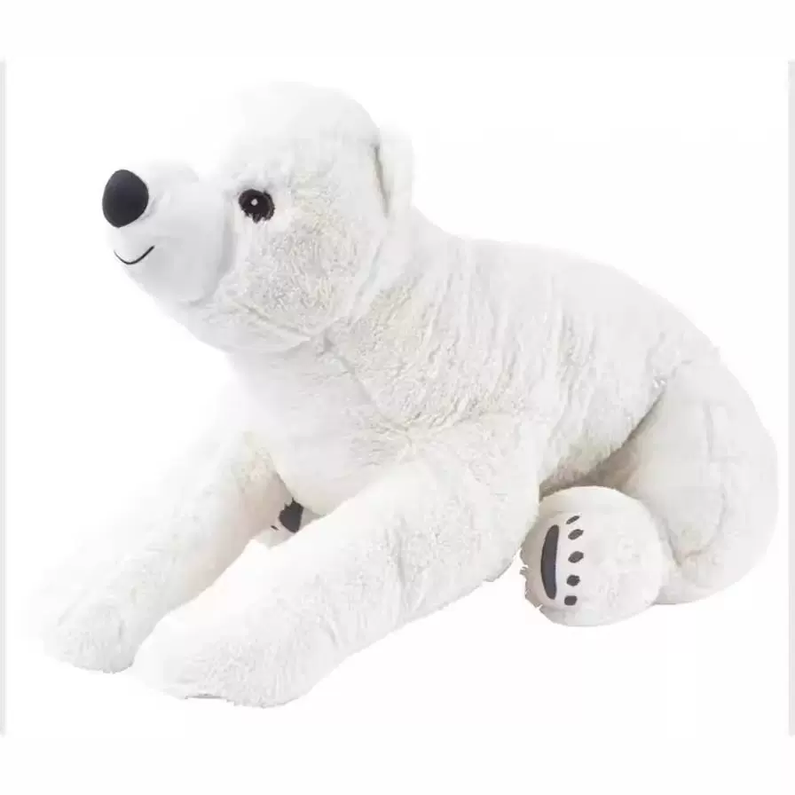 跨境爆款仿真北极熊公仔创意毛绒玩具儿童安抚生日礼物批发