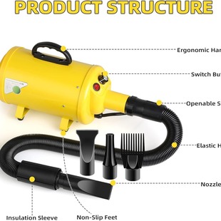 Pet Hair Dryer Cross-Border Temperature Adjustable Wind Speed Adjustable Pet Water Blower Pet Dryer Drying Machine