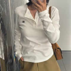 ce25ss秋冬新款经典黑白色打底衫时尚百搭上衣T恤男女同款