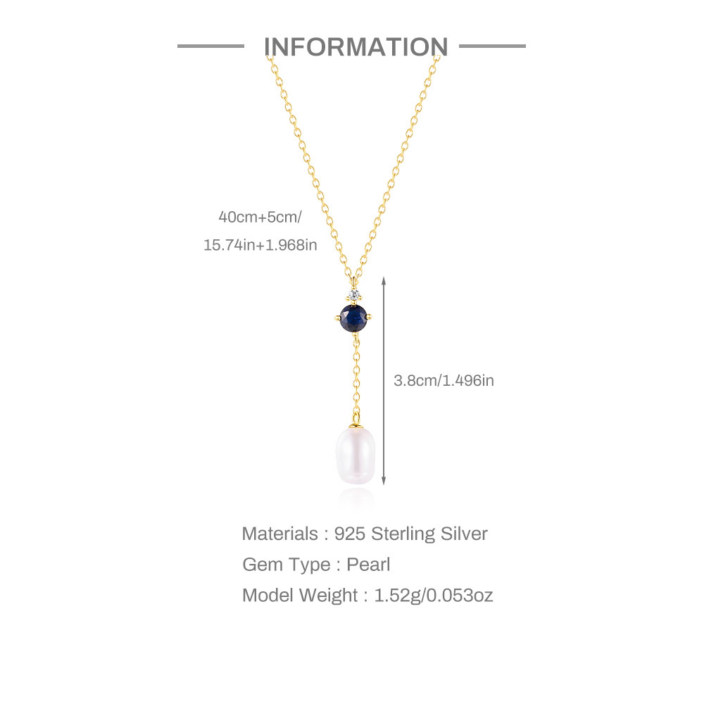 1g Weight 925 Sterling Silver Pendant Material 925 Sterling Silver Plastic Beads Zircon Cable Chain Plating Inlay Geometric Pendant Necklace