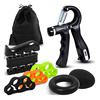 Adjustable silica gel set for training for gym