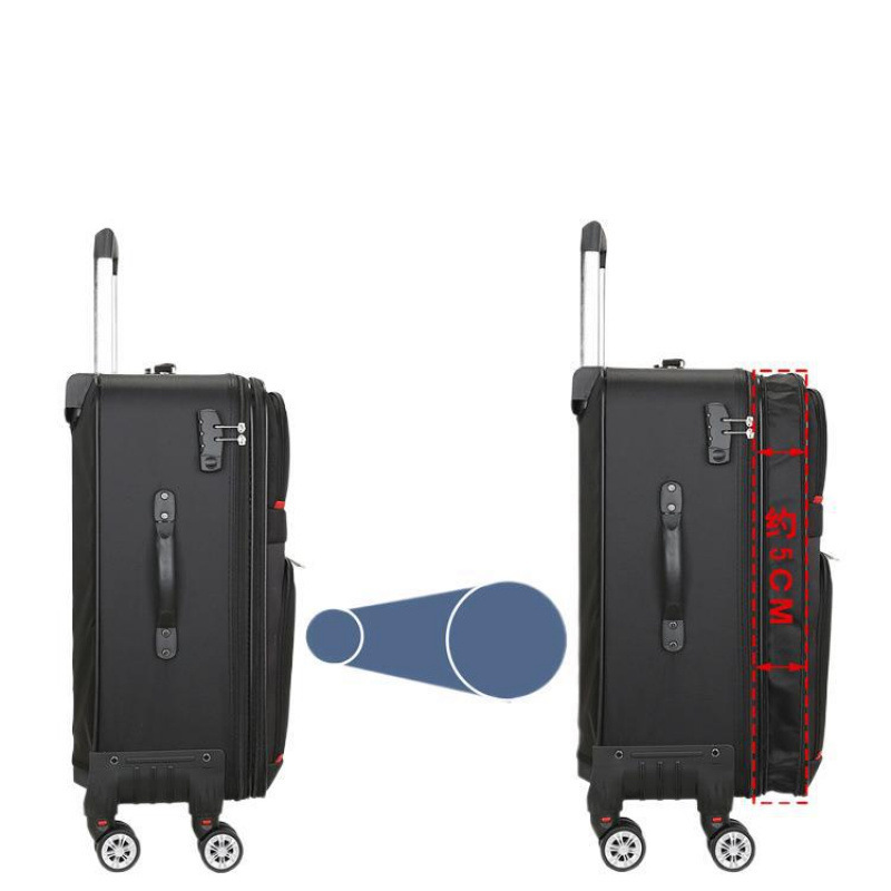 Método de maleta de viaje Oxford Bra-bar, maleta de moda para hombres y mujeres, maleta de estilo coreano, lienzo, caja de código, maleta de cuero.