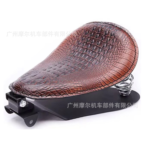 Fashion motorcycle Harley cruise prince car modified retro spring leather seat wholesale single seat cushion leather seat bag