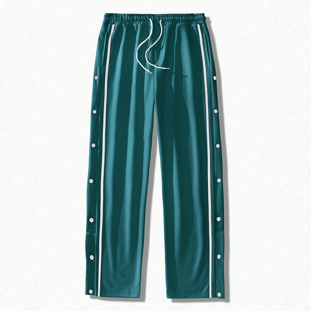 Ropa de hombre transfronteriza, pantalones casuales de hebilla de nuevo estilo, pantalones casuales de estilo retro, pantalones casuales de pie