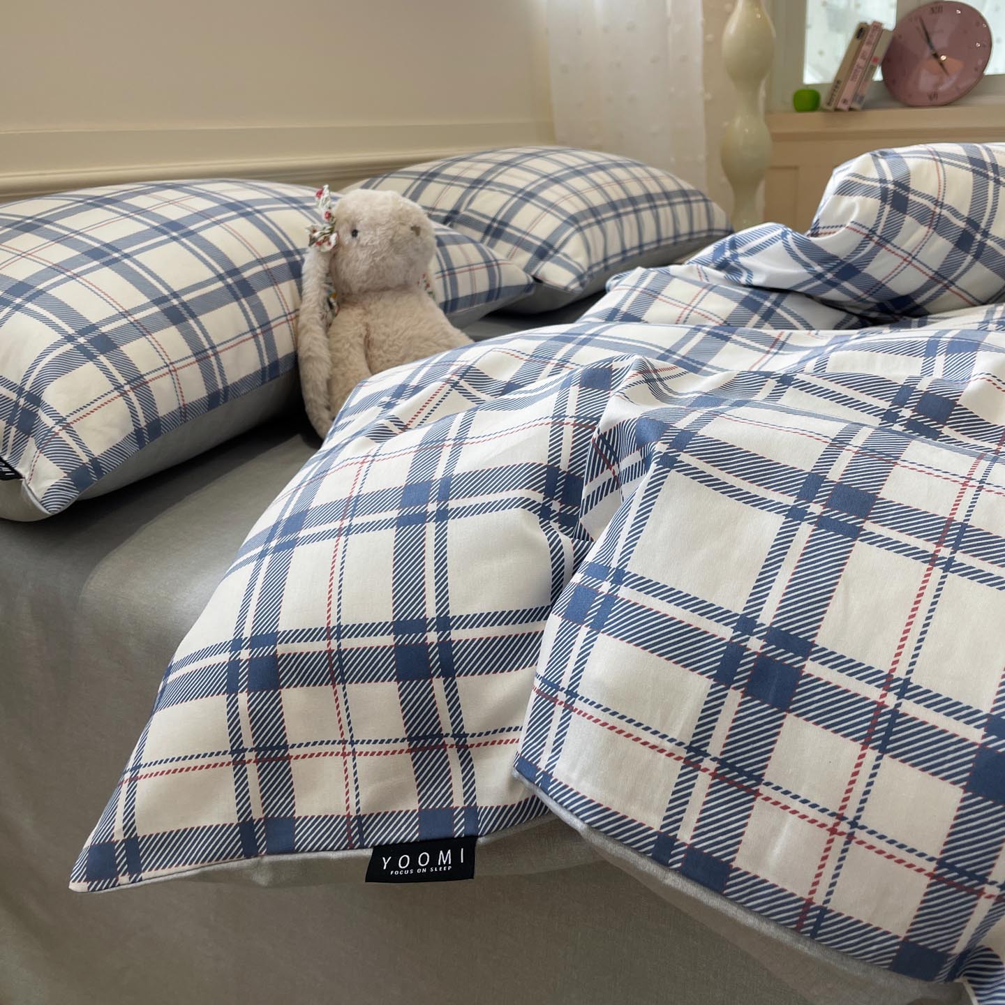 Cama de algodón de cuatro piezas set2025 nuevo algodón de cuatro estaciones sábanas universales set de cama de tres piezas