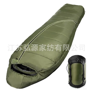 工厂可定制户外防水加厚中空棉填充保暖舒适成人睡袋妈咪款睡袋