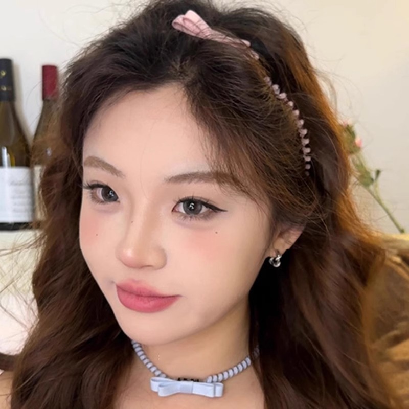 Línea telefónica larga coreana, diadema, diadema, ambiente femenino de doble uso, temperamento, cuerda para el cabello, lazo, cuerda para el cabello, accesorios para el cabello