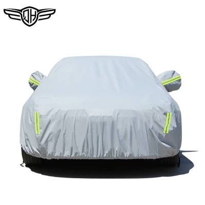 In-stock full-coverage car cover, suitable for all seasons, thickened with cotton, waterproof, hail-proof, sun-blocking, and sun-protective car cover (Car clothing) - leave-a-message-with-the-car-model-when-placing-an-order-peva-gray