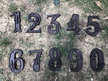 欧式古典铸铁铁艺号码牌铁椅数字立体门牌创意家居饰品背景墙