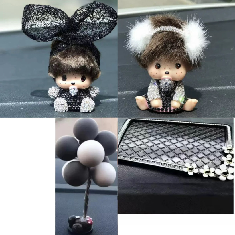 Adornos de coche con incrustaciones de diamantes Asiento de perfume de coche creativo Adornos de coche Suministros de coche Otras cerámicas Simple Beauty Night Si