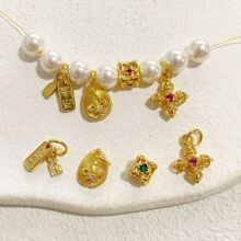 14K��ɫ�荽����Ƶ������^��������Sβ������DIY�����ִ����