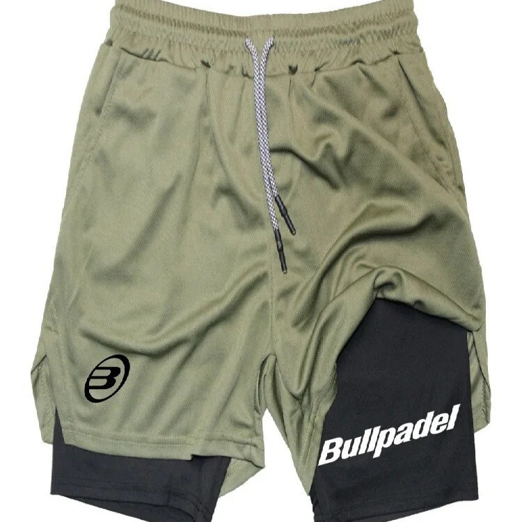 Men's Sports Shorts Jujutsu Kaisen Anime Pattern Two-In-One Compression Shorts Men's Quick-Drying Sports