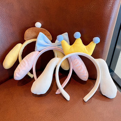 Wholesale Cartoon Dog Hairband Headband Anti-Slip Face Washing Band Cute Girls' Popstar Hair Clip Crown Hair Accessory