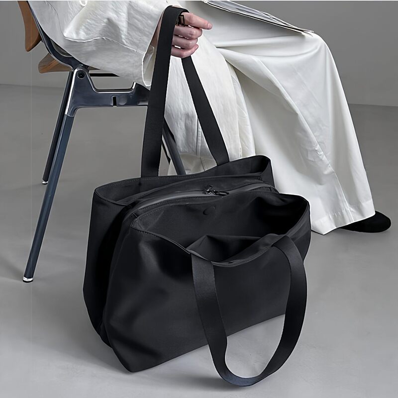 Simple Large-Capacity Computer Bag, Mommy Travel Bag, Canvas Bag, Large Bag, Lightweight Nylon Bag, Commuter Tote Bag for Women Simple Large-Capacity Computer Bag, Mommy Travel Bag, Canvas Bag, Large Bag, Lightweight Nylon Bag, Commuter Tote Bag for Women