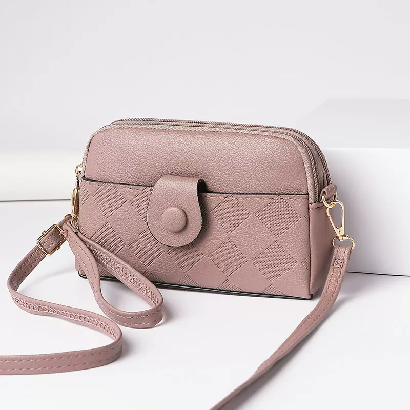 跨境妈妈包夏季新款时尚女包小方包多隔层实用手拿包单肩包斜跨包