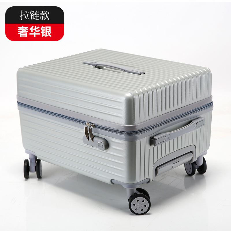 Maleta con Ruedas Universales en Forma de Taburete, Elegante Diseño de 18 Pulgadas, con Marco de Aluminio, Candado de Combinación, Ideal para Estudiantes, Unisex, para Viajes.