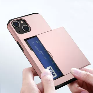 外贸适用iphone16e手机壳插卡苹果15防摔SGP保护套二合一硬壳17E