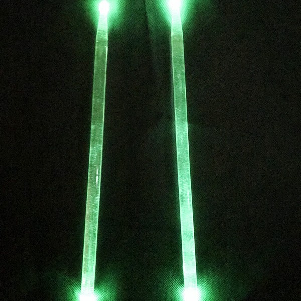 Palillo luminoso 5A tambor conjunto palillo del tambor Jazz tambor martillo fluorescente etapa rendimiento acrílico luminoso palillo del tambor