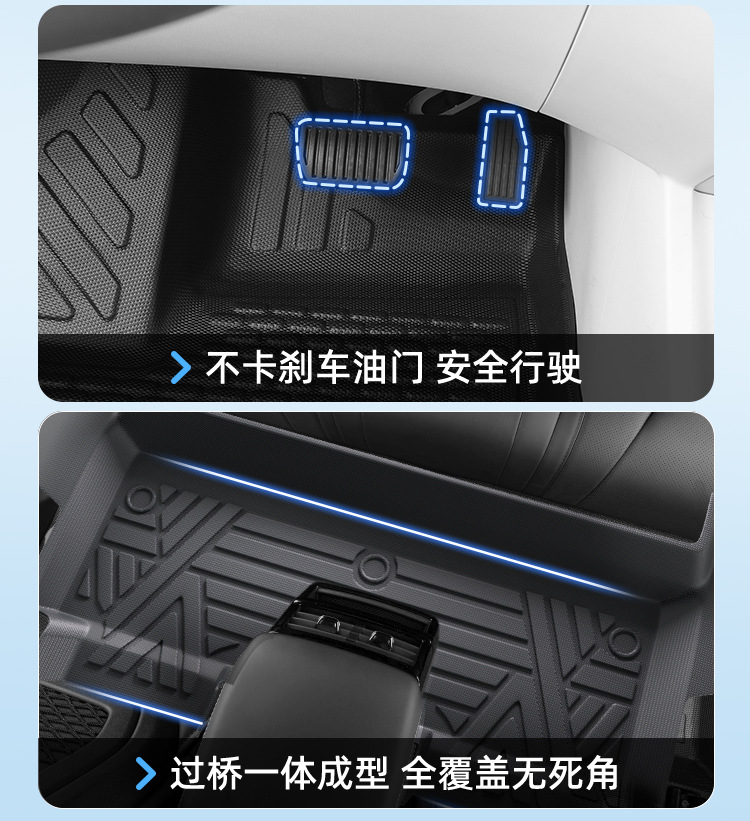 Special Door Sill Full Surround Tpe Car Floor Mats, Special Wear-Resistant, Waterproof, Non-Slip, Full Coverage Floor Mats for Special Vehicles