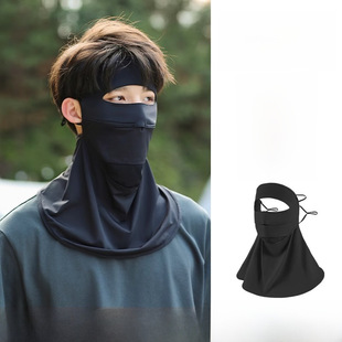 Silk travel men's medical mask, breathable veil, sun protection