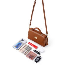 淘宝天猫新款女士斜挎包质感时尚潮流女士单肩包头层牛皮手机女包