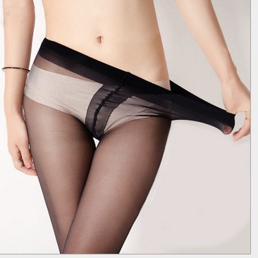 Hidden T-shaped ultra-thin sexy seamless stockings core-spun silk pantyhose children bottoming socks stockings wholesale