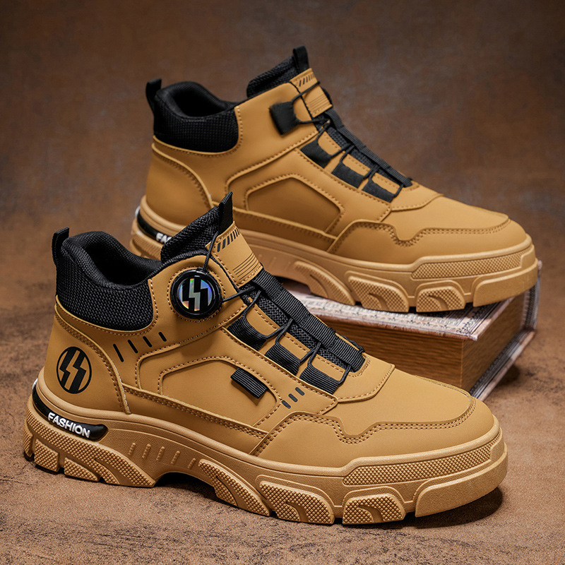 Zapatos de hombre 2026 nueva primavera alta resistencia al desgaste Martin botas de hombre estilo británico casuales botas antideslizantes