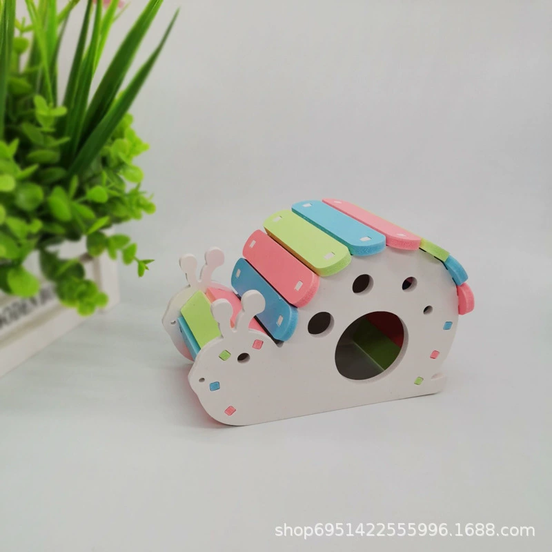 Хомяк маленькое гнездо Золотой медведь спальня красочное маленькое гнездо Поставки игрушка деревянный домик экологическое деревянное спальное гнездо хомяка