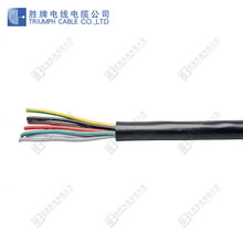 胜牌东莞电线电缆厂供应 RVV6芯*0.5全铜国标电源线 电力电缆
