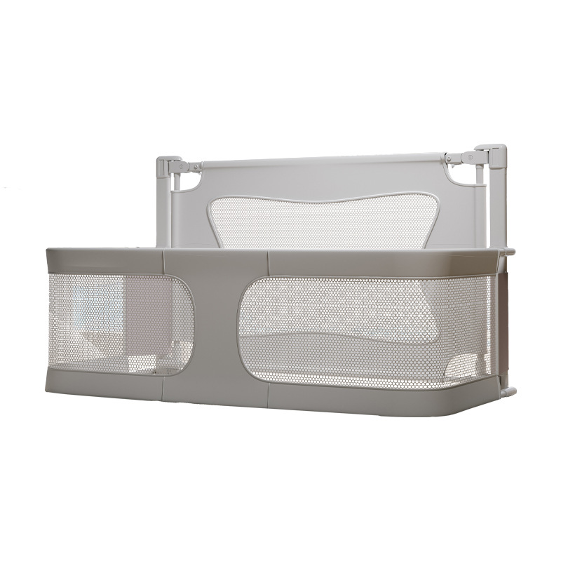 Cama de cuna a prueba de presión de apartamento pequeño, cama media, cerca de bebé recién nacido, valla protectora, cama de bebé móvil T plegable