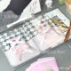 Ins girl heart pink rhombus self-sealing bag small card hand account material card packaging gift bag packaging sealed bag