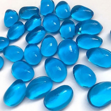 海蓝色腰果石免洗造景玻璃石鱼缸底砂水培植物花瓶装饰工厂厂家