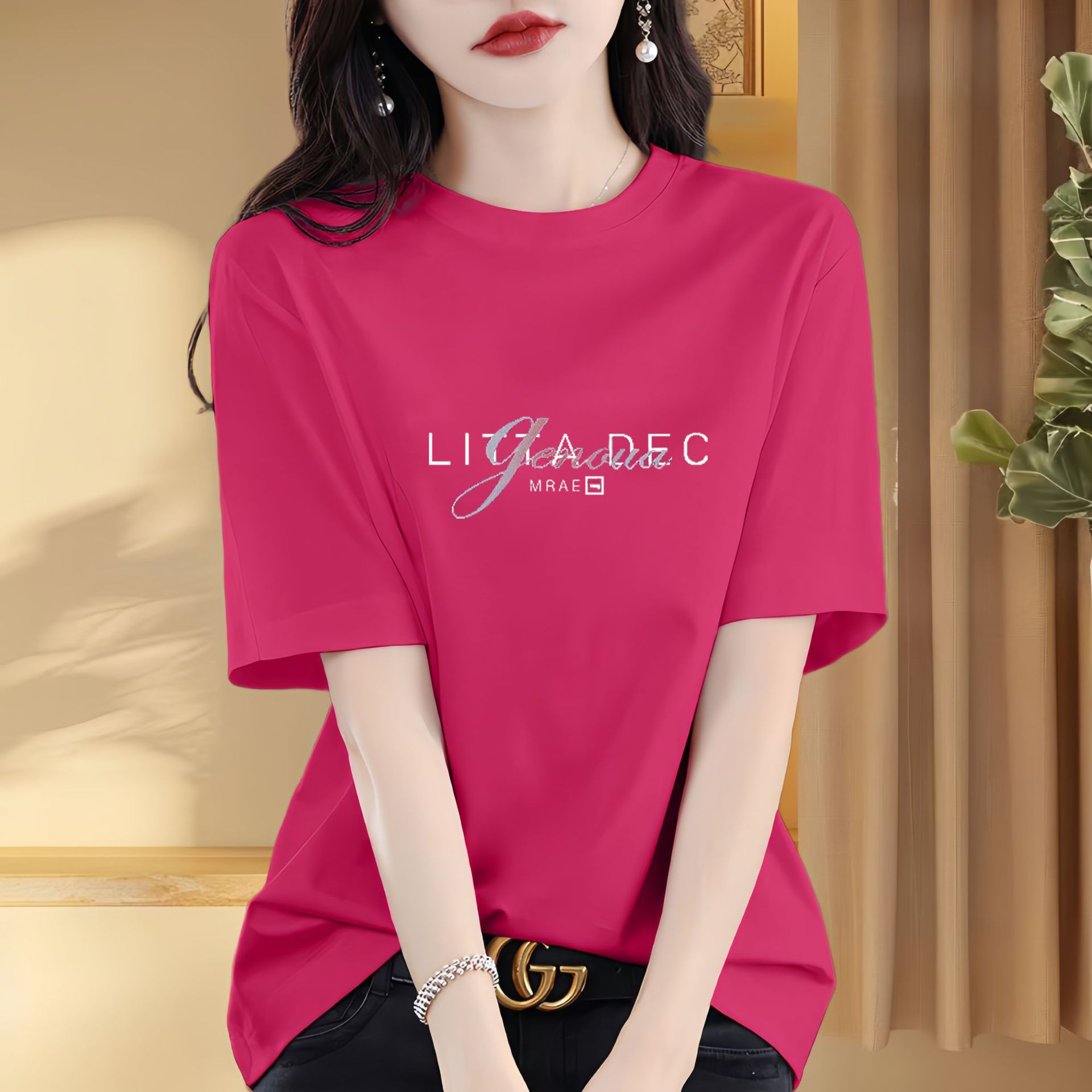 리타 데그 로즈 레드 [면 100%]