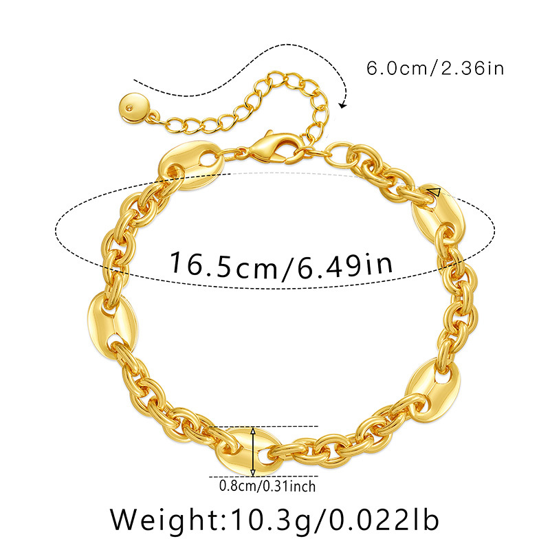 Fashion Geometric Copper Plating Bracelets