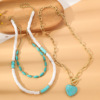 Turquoise pendant, accessory, retro brand necklace, suitable for import, Amazon, boho style