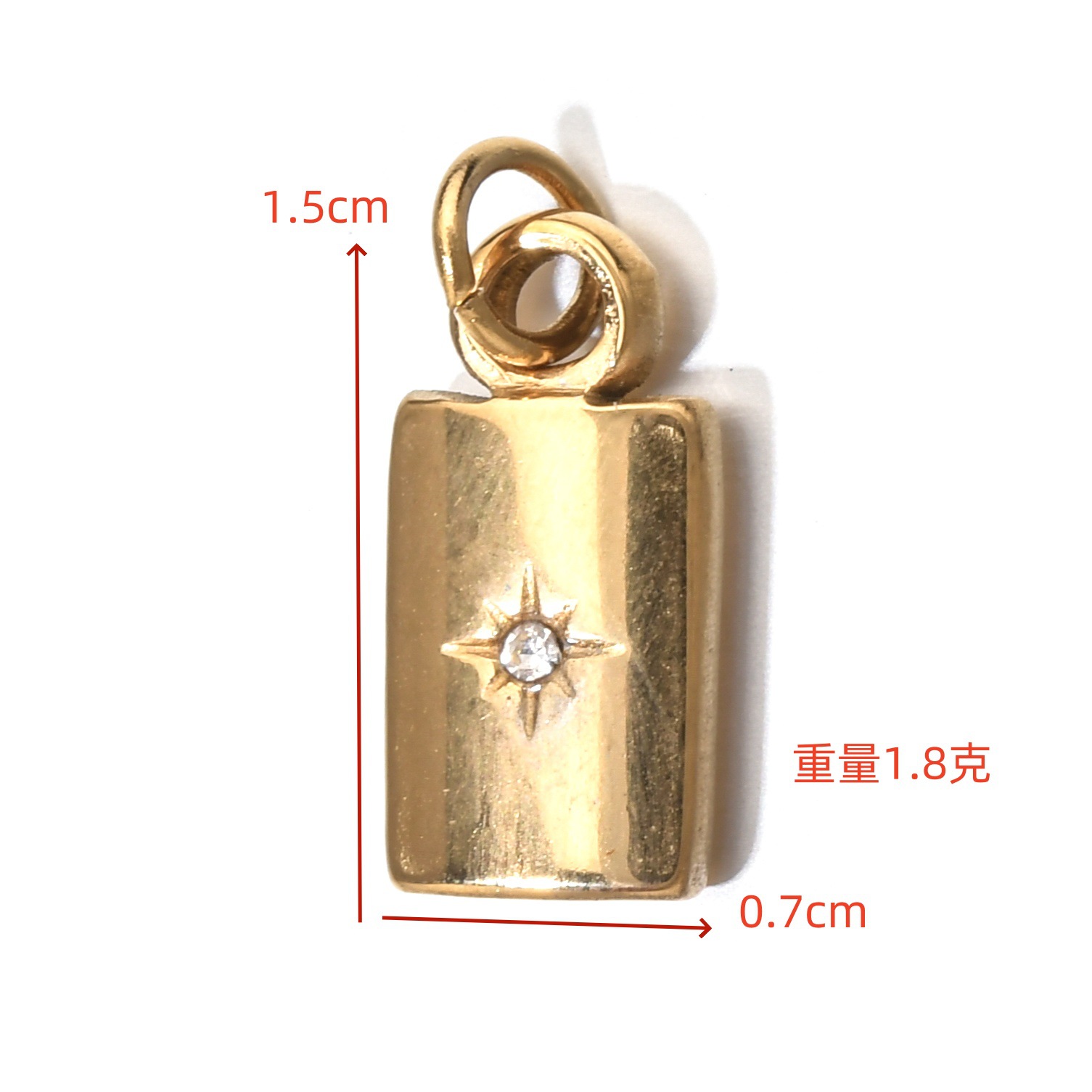 6g Weight None Bag Accessories Type Pendant Jewelry Making Type DIY Ornament Accessories Classification 1 Piece Quantity 304 Stainless Steel Material Geometric Pattern All Seasons Season Asymmetrical, Plating Design Retro Style 1 Piece 304 Stainless Steel Geometric Pendant 10