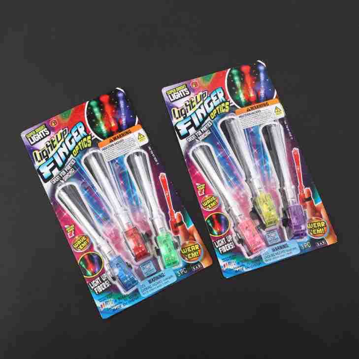 发光手指灯光纤激光灯玩具礼品LED助威助兴 闪光彩色炫彩手灯