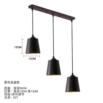 Araña de comedor, barra de bar simple moderna de tres cabezas, mesa de comedor creativa, dormitorio, personalidad, sala de estar, comedor, iluminación nórdica atmosférica