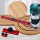 Woodworking cutting and milling round artifact trimming machine gong machine hole opening machine washing round hole slotting positioning auxiliary backer tool