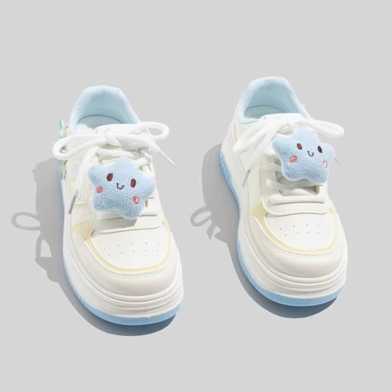 Детские низкие кроссовки, повседневная обувь для кукол, нескользящая обувь на мягкой подошве для девочек на шнуровке, спортивная обувь весны и осени 2025 года, универсальная.