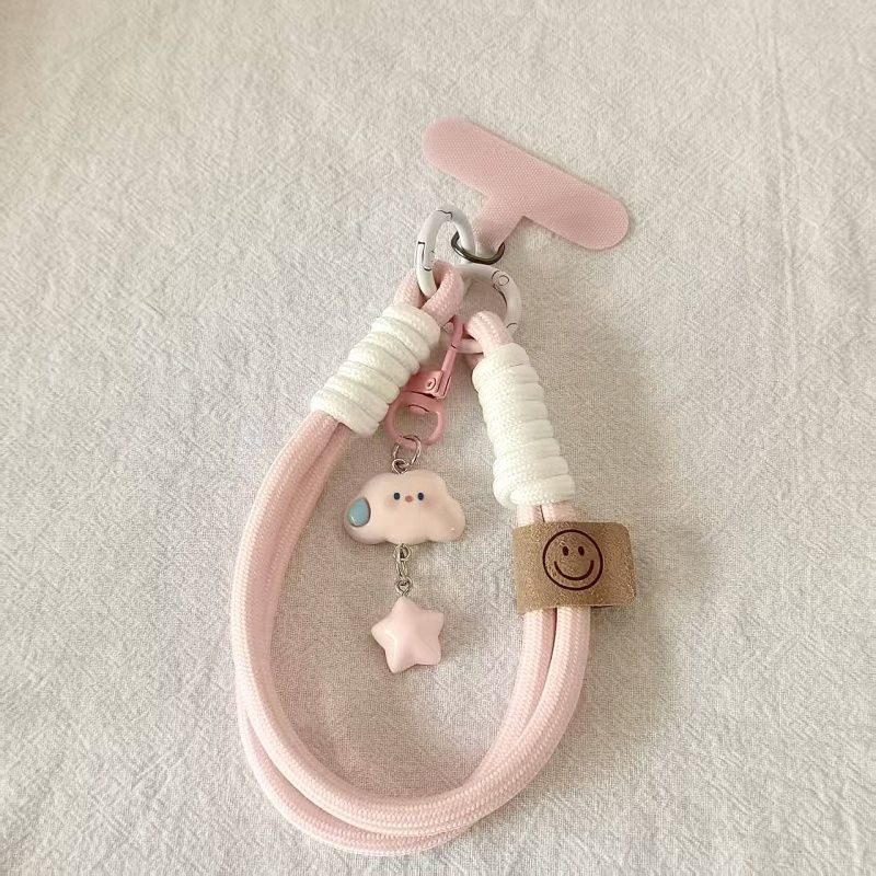 メーカー卸売インサイレントクラウドハンギングチェーンスター携帯電話ストラップリストバンドショートかわいいペンダントキーホルダー|undefined