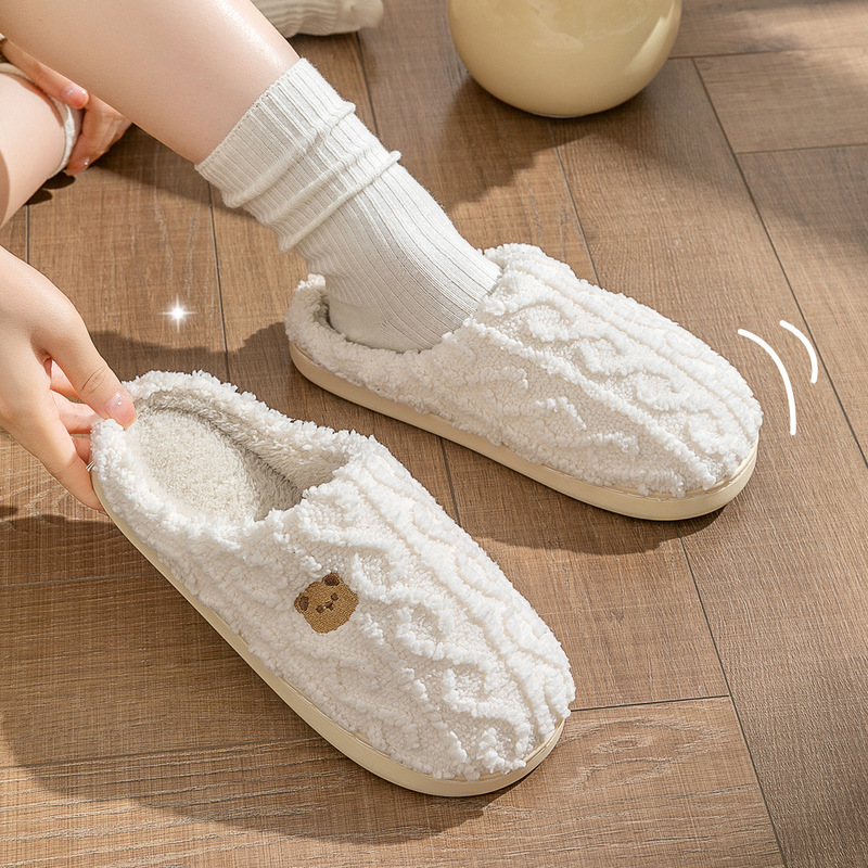 Cotton Slippers for Women, Autumn and Winter 2026 New Style Indoor Home Maternity Slippers, Non-Slip Soft Sole Couple Slippers for Men, Wholesale