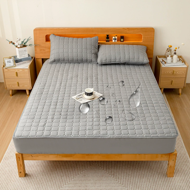 Водонепроницаемая простыня-накладка на матрас, чехол для матраса, чехол для матраса для трансграничной внешнеторговой деятельности, утолщенная стеганая водонепроницаемая простыня с защитой от мочи, цельная простыня