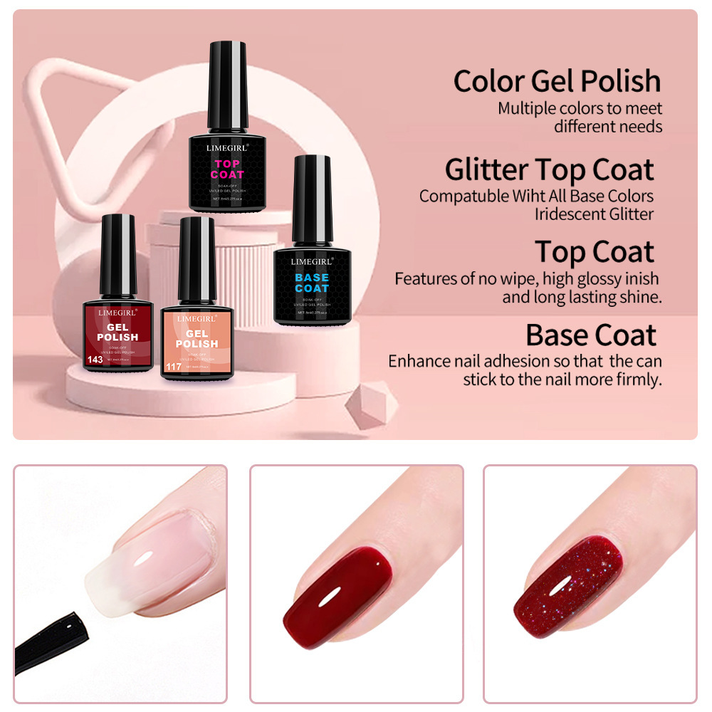 Nueva lámpara de uñas cristal uña conjunto básico de 10 colores polvo de cristal de polvo de uñas herramientas de fricción en stock