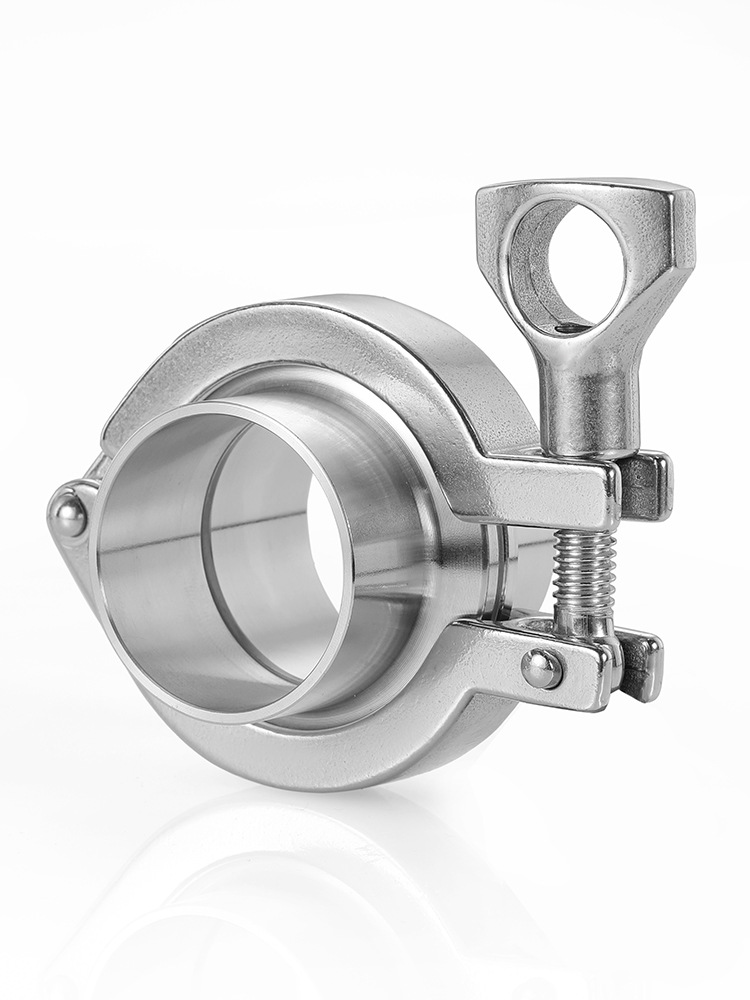 304不锈钢快装接头卡箍套装卫生级卡盘快速接头卡扣式卡盘抱箍